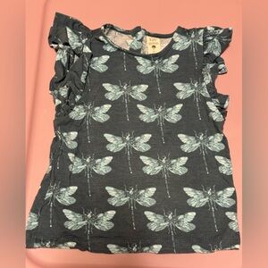 Kate Quinn Teal Dragonfly Kids Tee